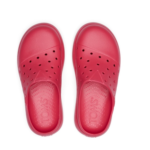 Tom’s Raspberry Perforated Mule Womens Size 7 - Picture 3 of 10